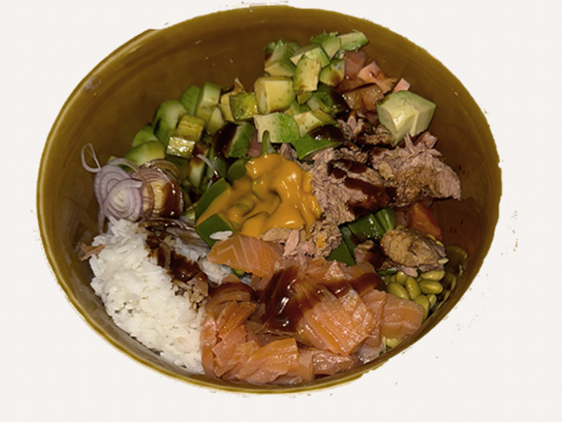 Avocado-Thunfisch-Lachs Bowl